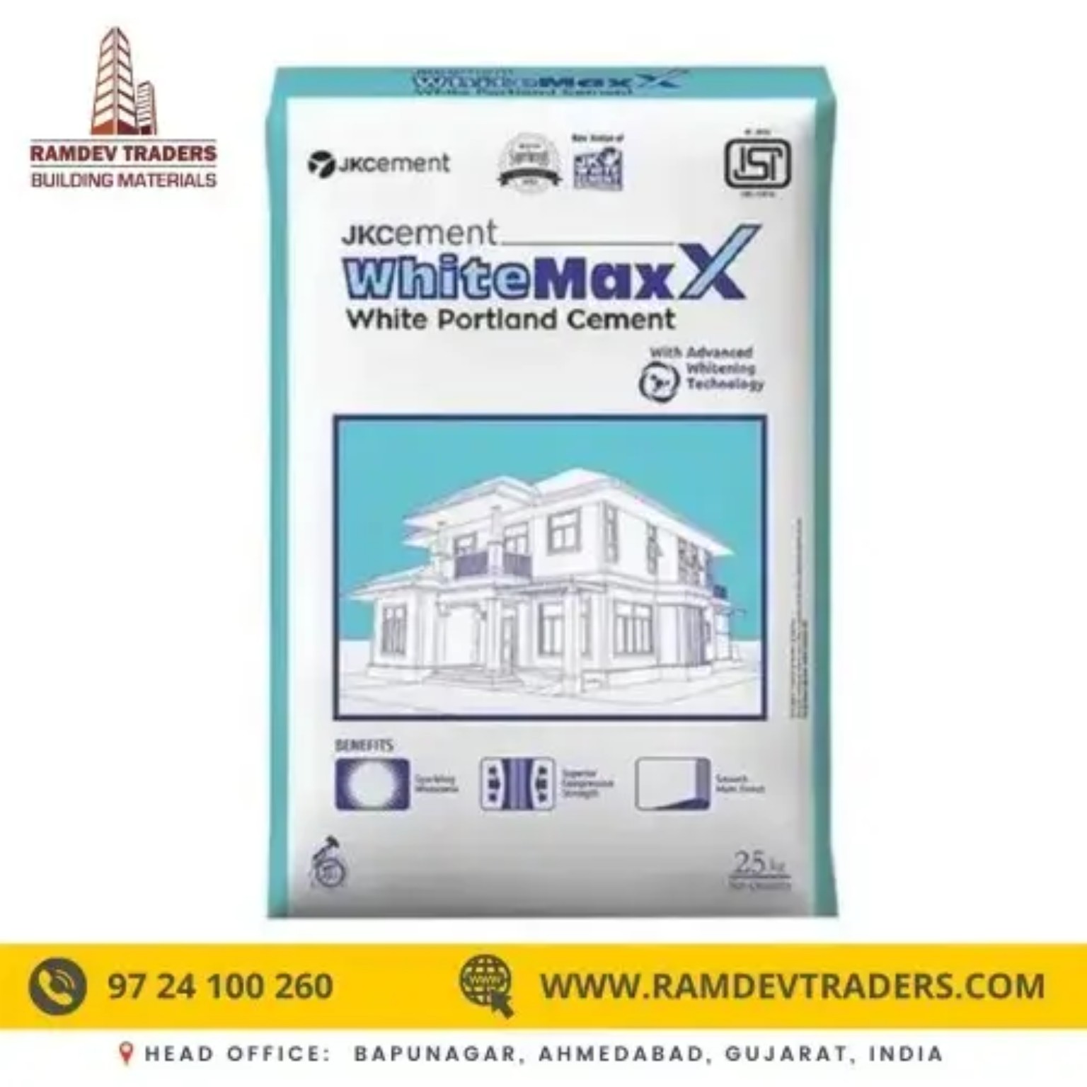 JK WhiteMaxX White Portland Cement